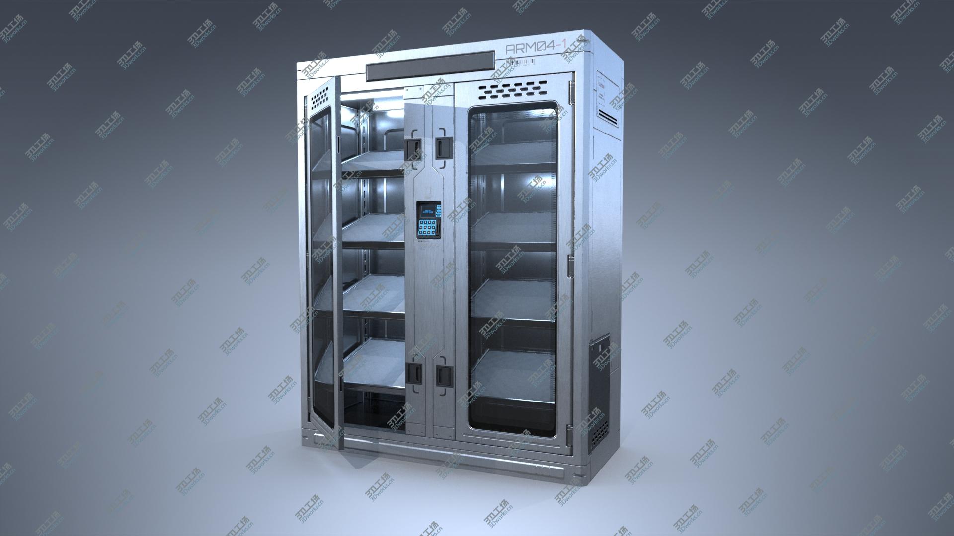 images/goods_img/202105074/Sci-fi Armory Rack Locker PBR model/2.jpg